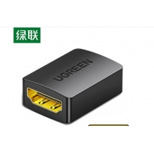 綠聯HDMI延長器轉接頭 母對母高清連接頭2.0版 HDMI線對接頭直通頭串聯延長線 黑色