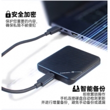 希捷CB500加密移動固態硬盤 黑色 1TB(USB-C線）)